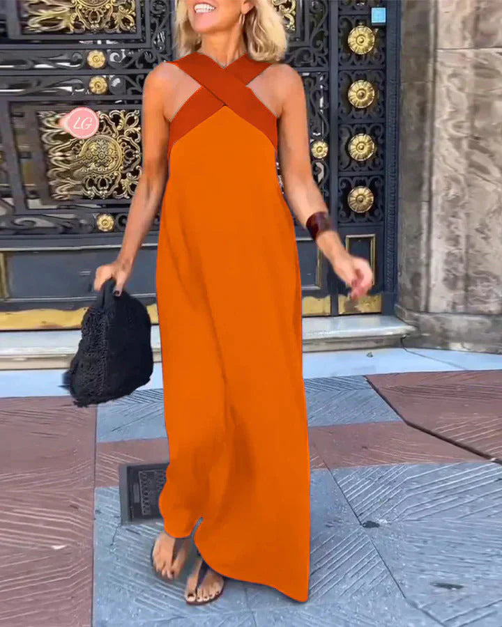 DAUPHIN | ROBE À DÉCOLLETÉ CROISÉ