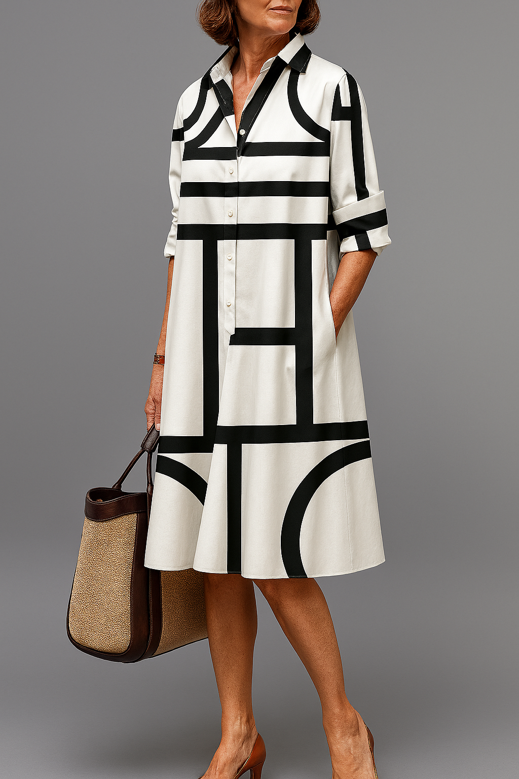 Ellie | Robe Midi Élégante et Stylée