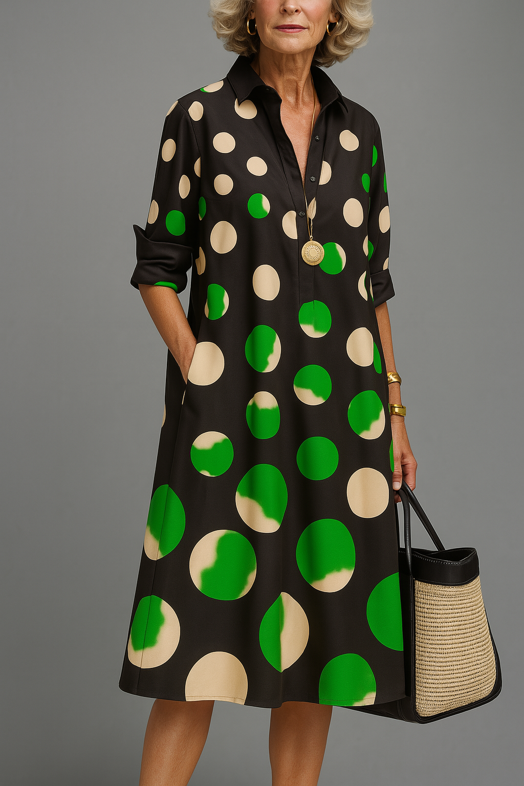 Naomi | Robe Midi Élégante et Stylée