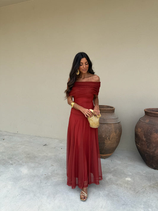 Robe Toledo Couleur Terre Cuite
