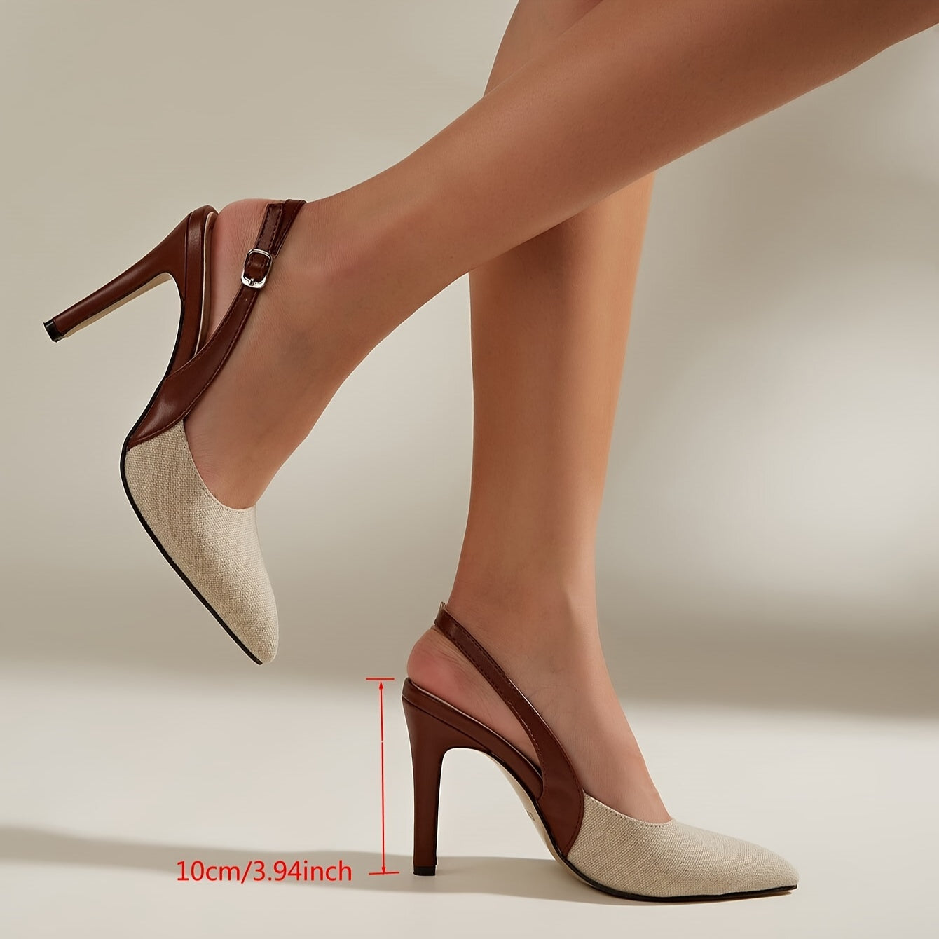Amaya | Escarpins à Talons Ouverts Avec Détails Contrastés