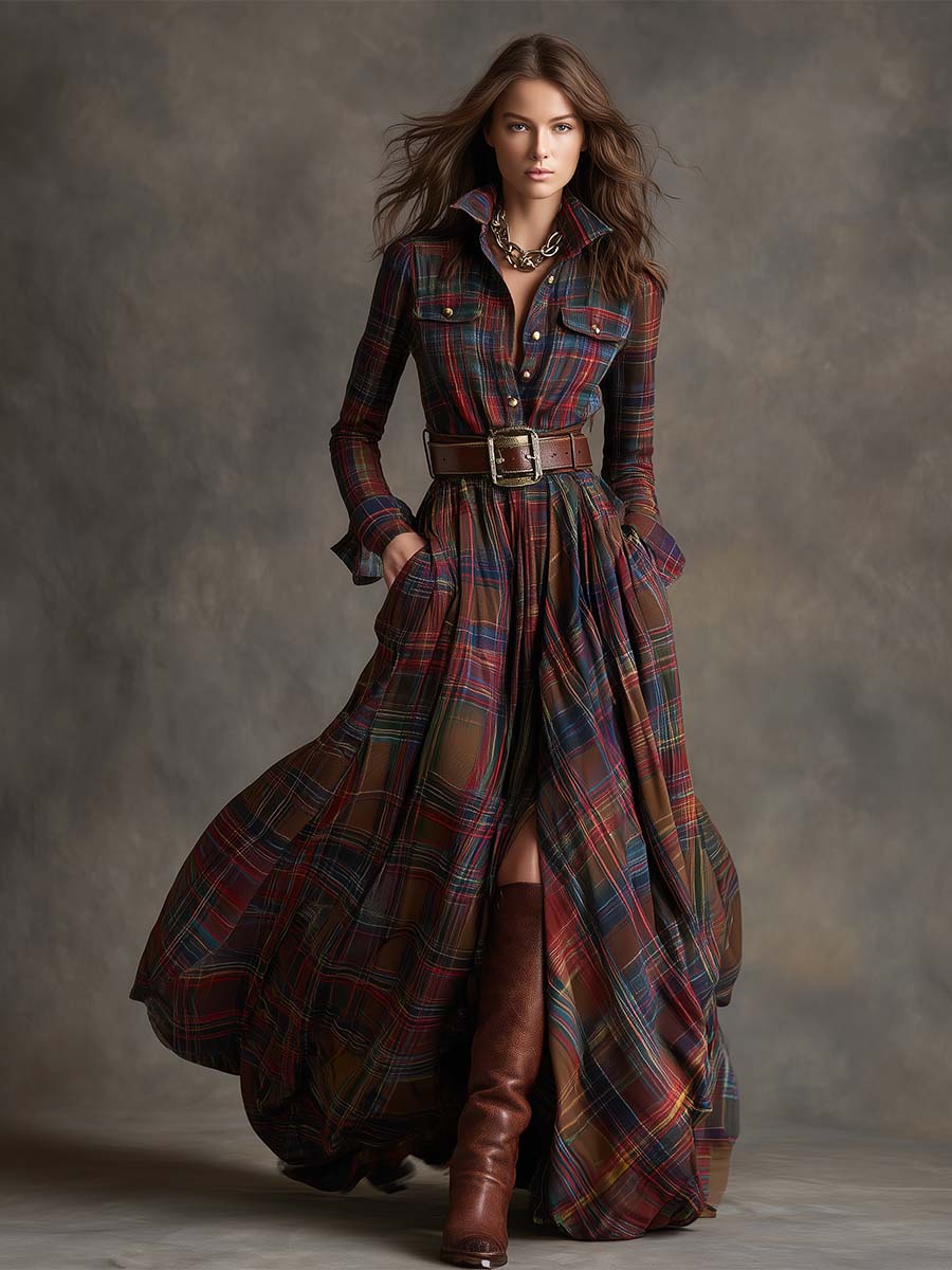 Scarlett | Robe Chemise avec Ceinture