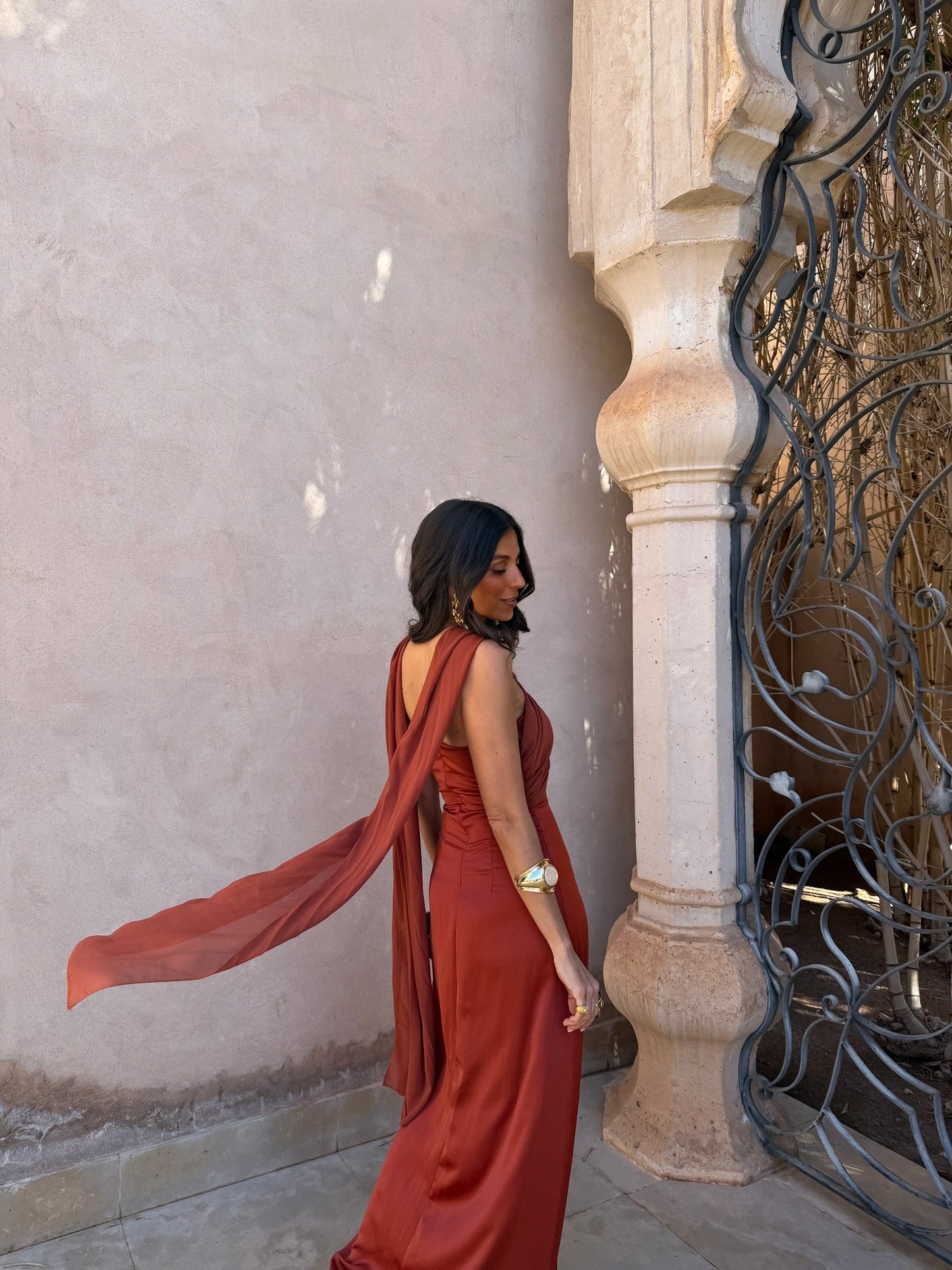 Robe Triana Couleur Terre Cuite