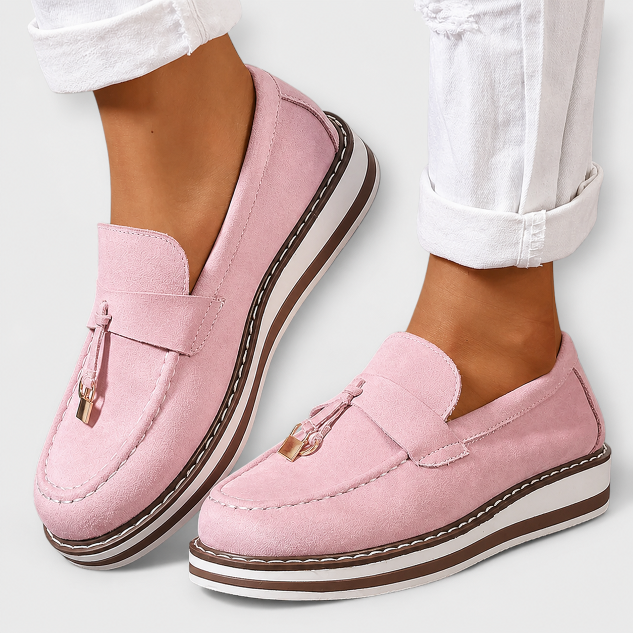 Halo| Mocassins Décontractés à Bout Rond