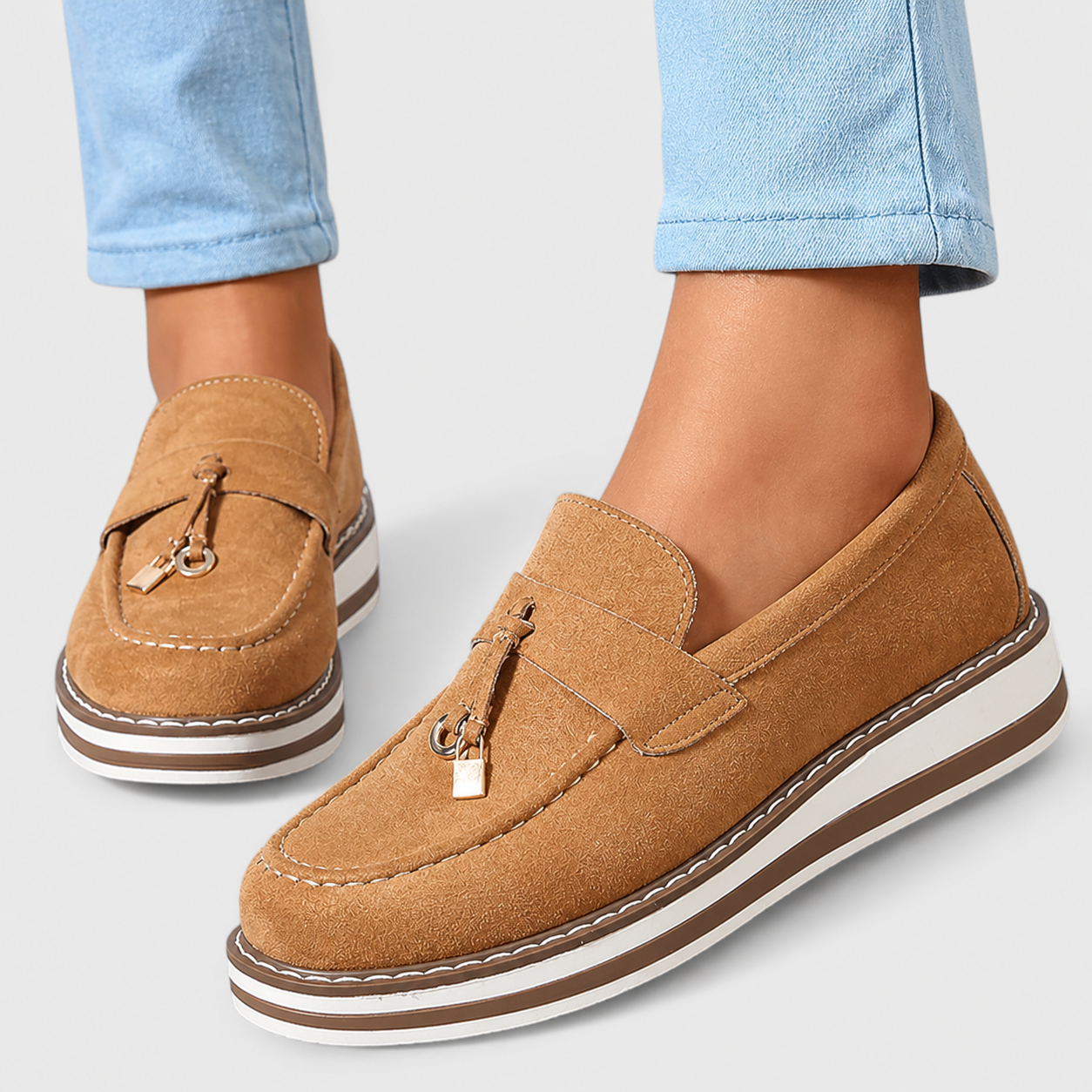 Halo| Mocassins Décontractés à Bout Rond