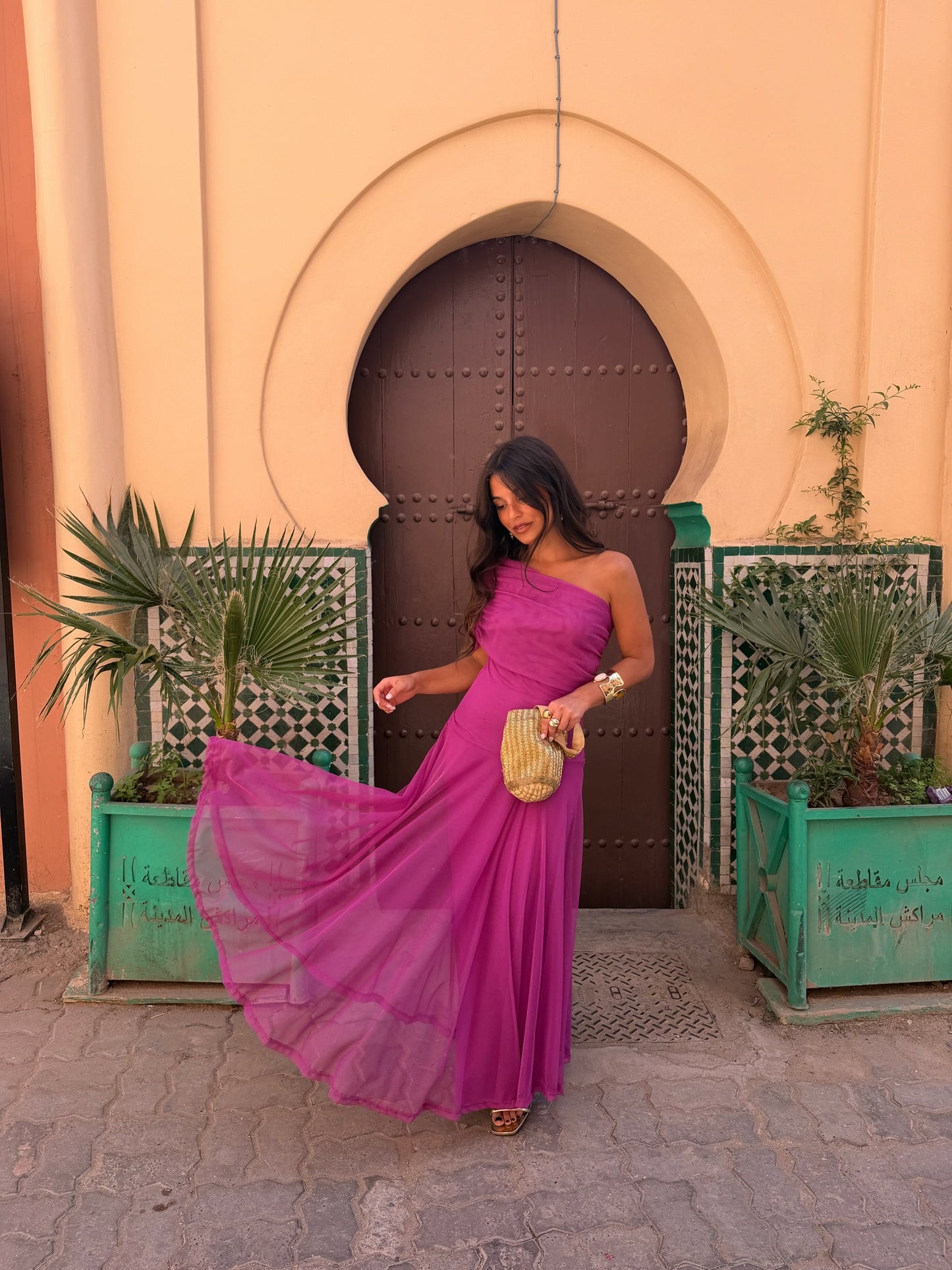 Robe Toledo en Fuchsia