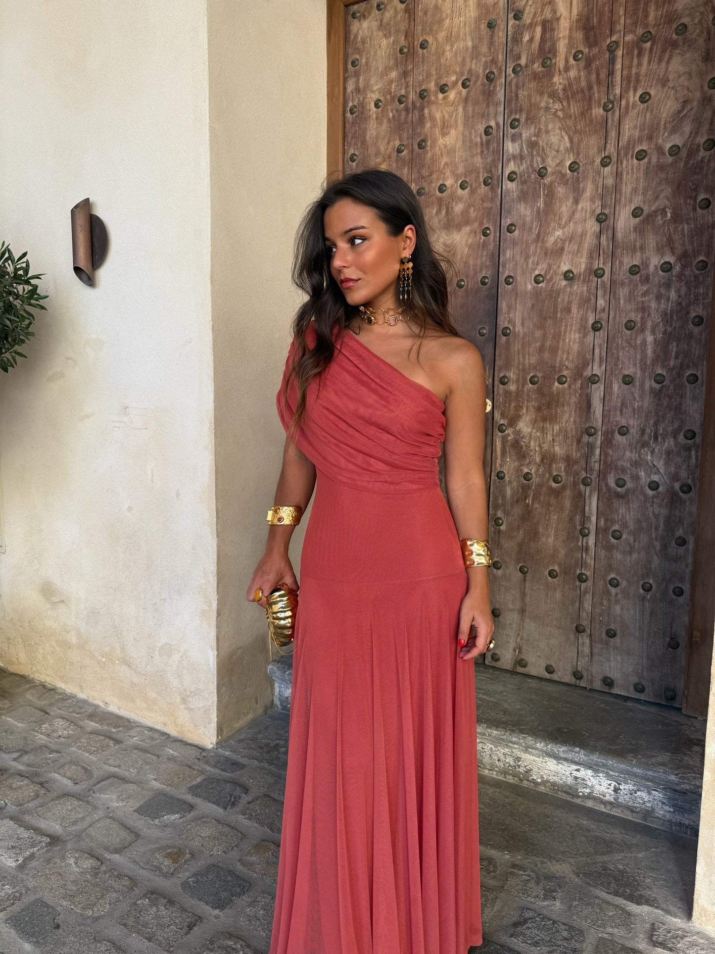 Robe Toledo Couleur Terre Cuite Claire