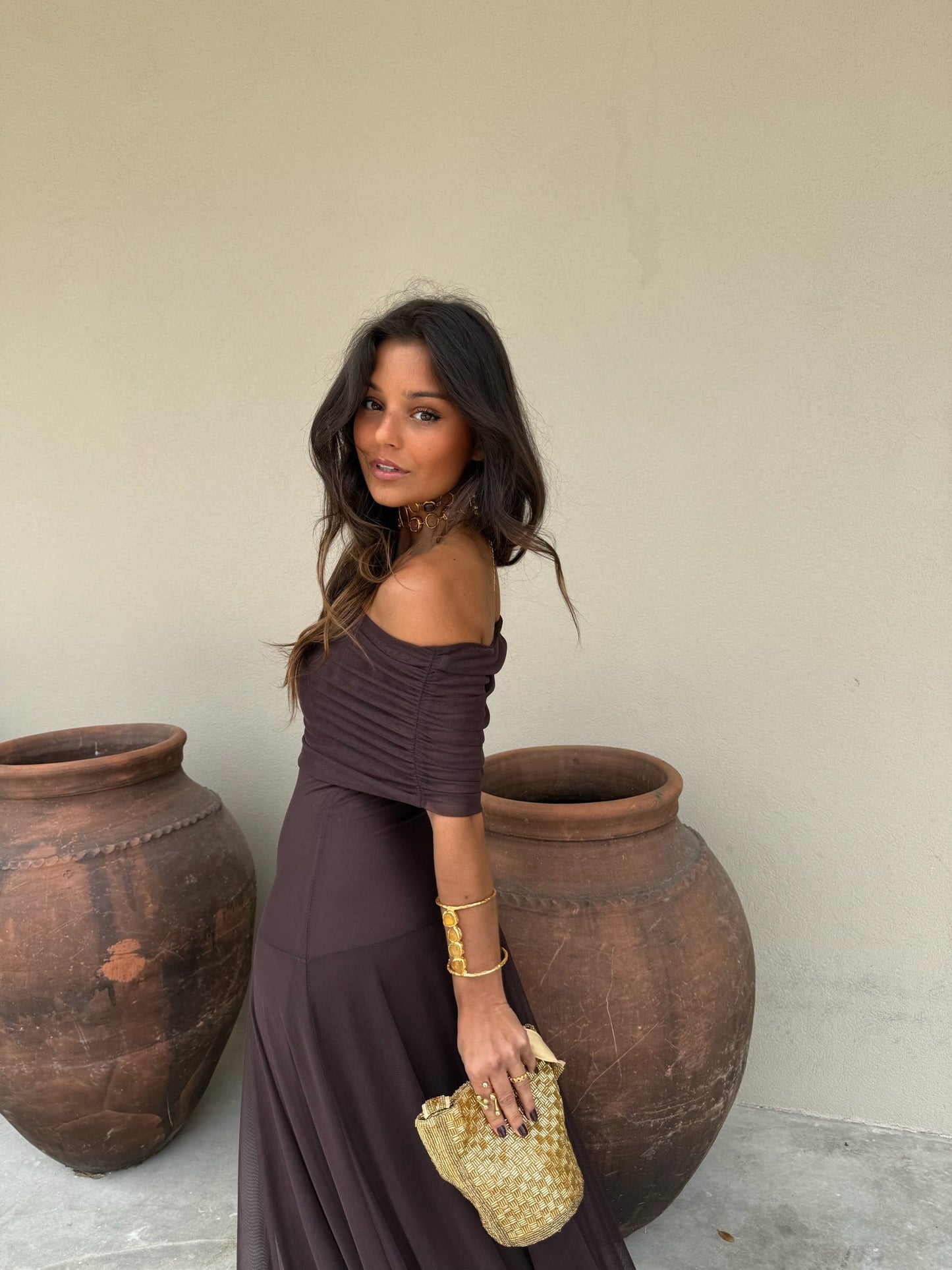 Robe Toledo marron