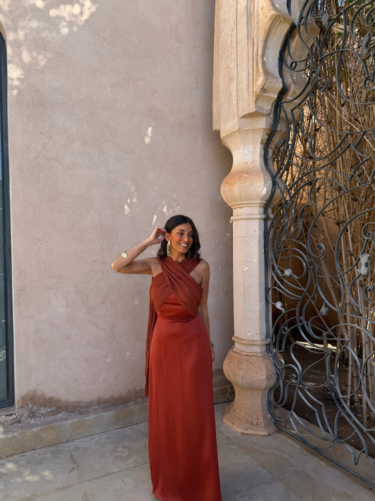 Robe Triana Couleur Terre Cuite