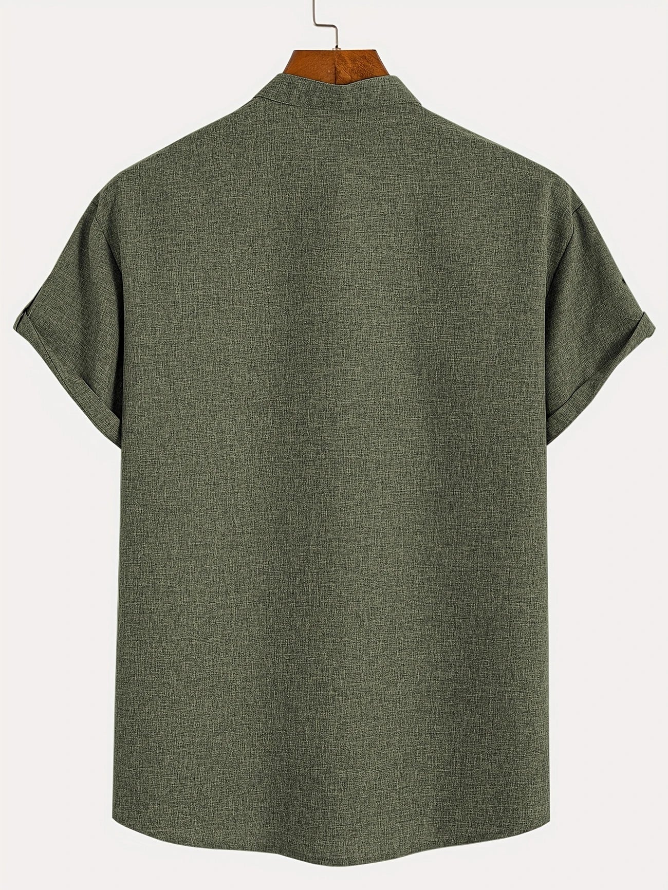 Leblanc | Chemise Élégante à Manches Courtes et Col Montant