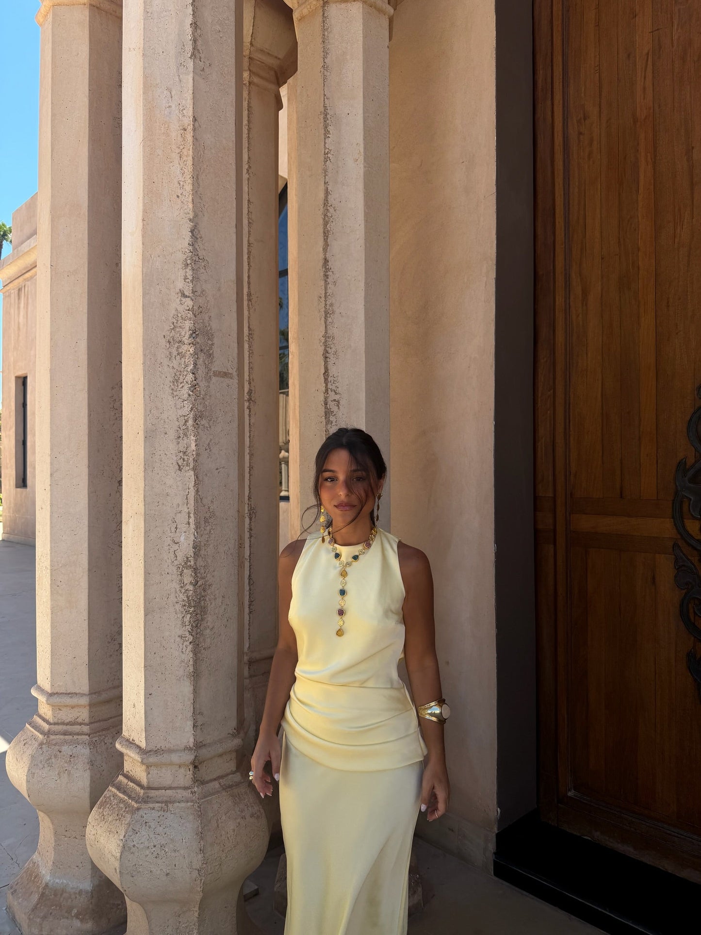 Robe Medina Jaune Clair