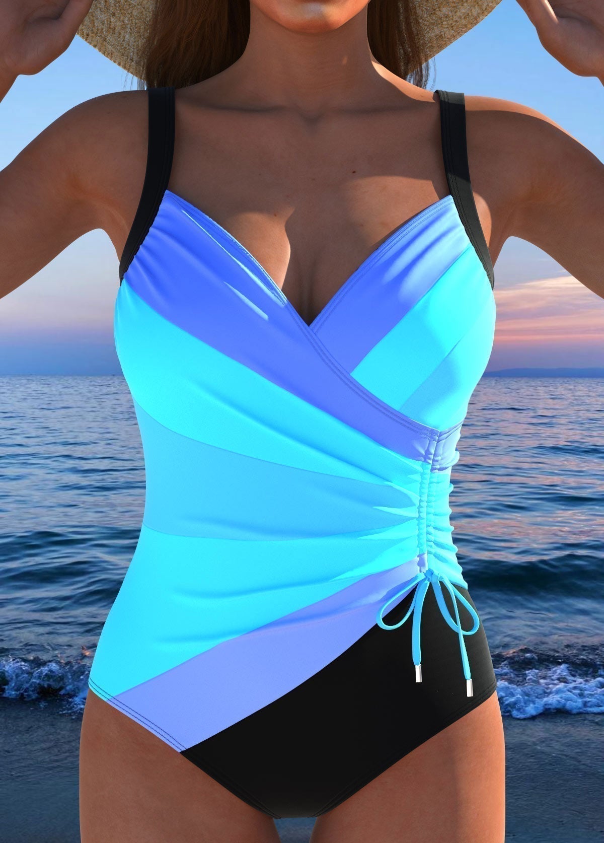 Éloria | Maillot de bain élégant à imprimé coloré