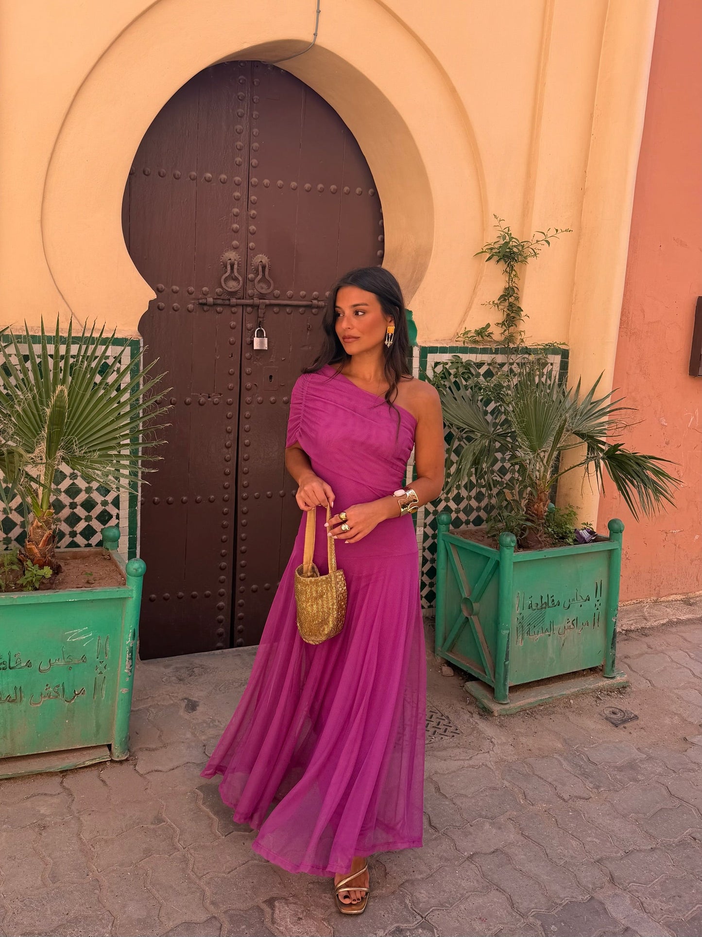 Robe Toledo en Fuchsia