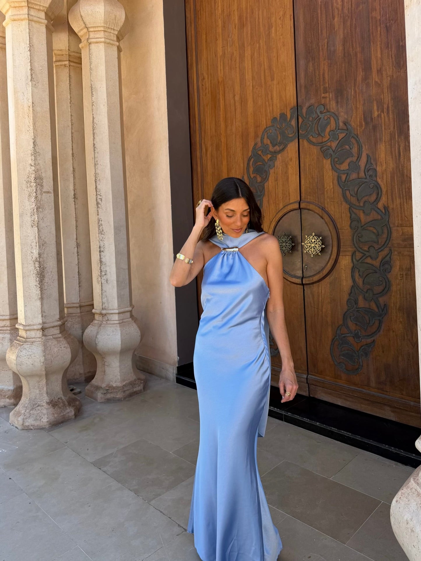 Robe Safira Bleu Ciel