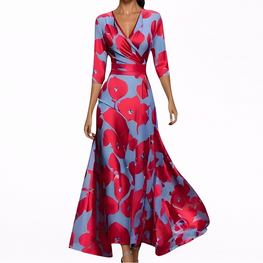 Emilia | Elegante vestido largo floral