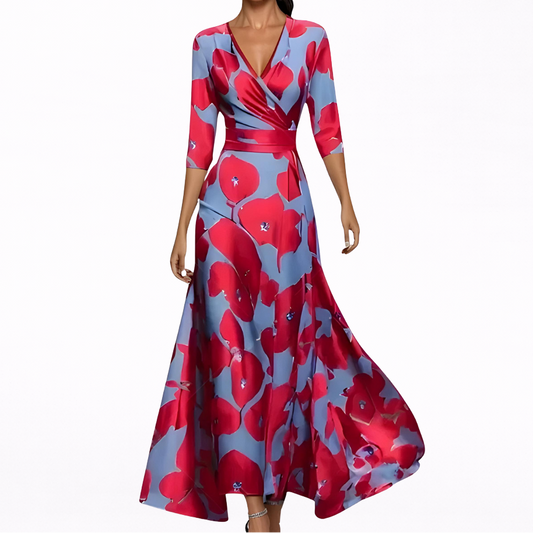 Emilia | Elegante vestido largo floral