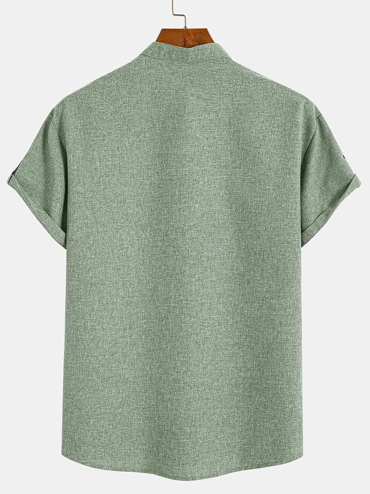 Leblanc | Chemise Élégante à Manches Courtes et Col Montant