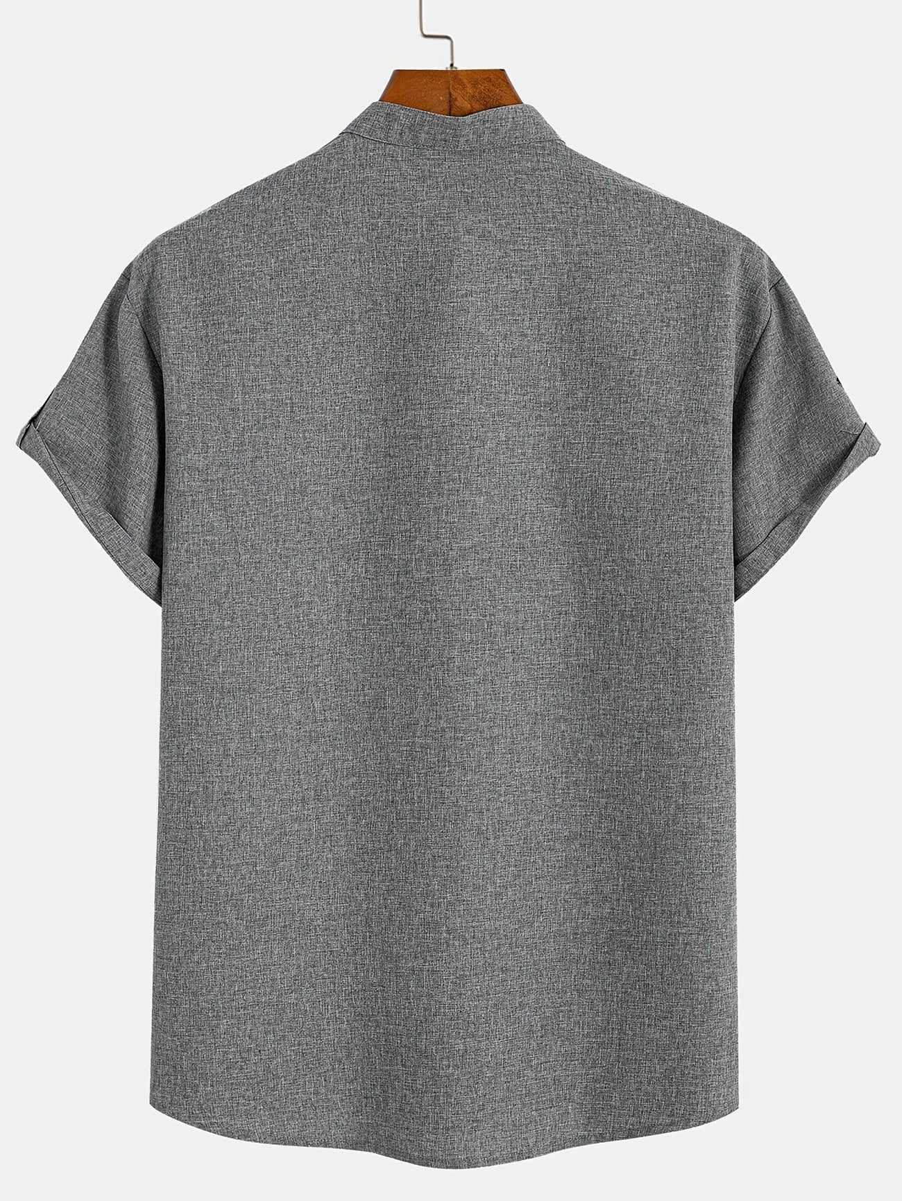 Leblanc | Chemise Élégante à Manches Courtes et Col Montant