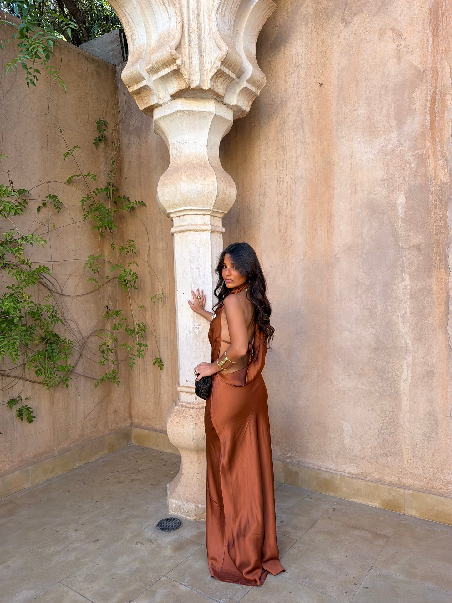 Robe Riad Couleur Terre Cuite