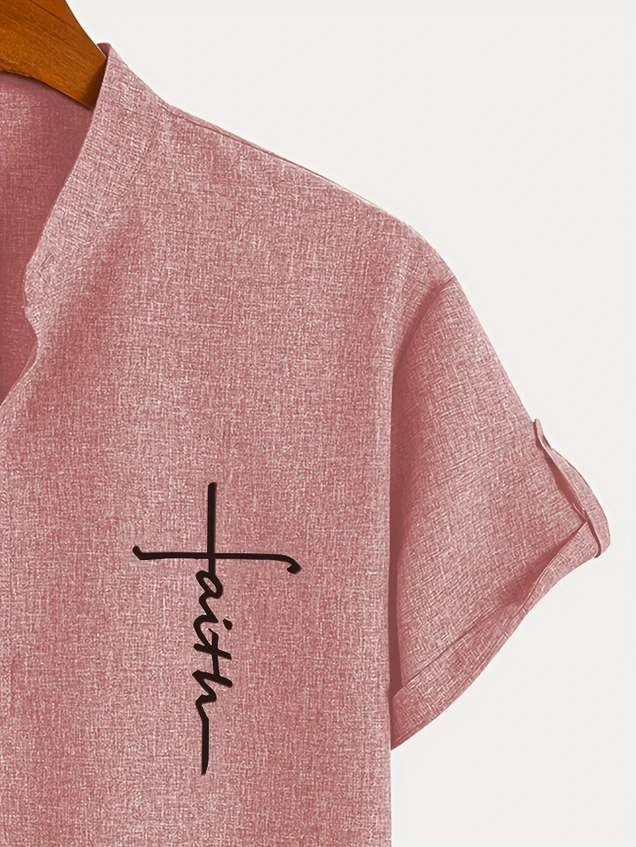 Leblanc | Chemise Élégante à Manches Courtes et Col Montant