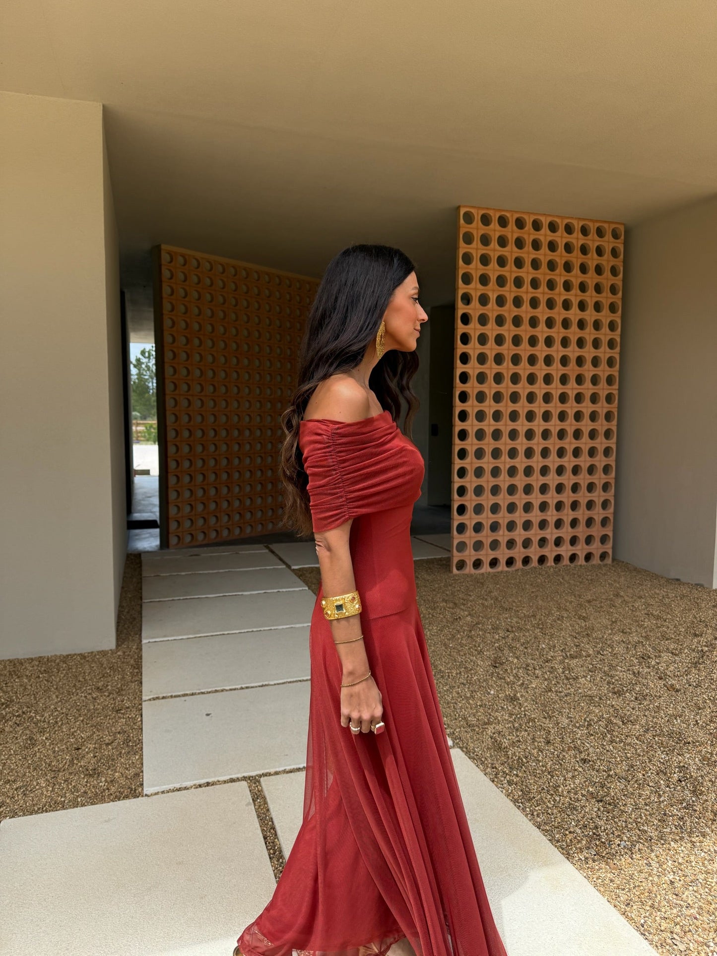 Robe Toledo Couleur Terre Cuite