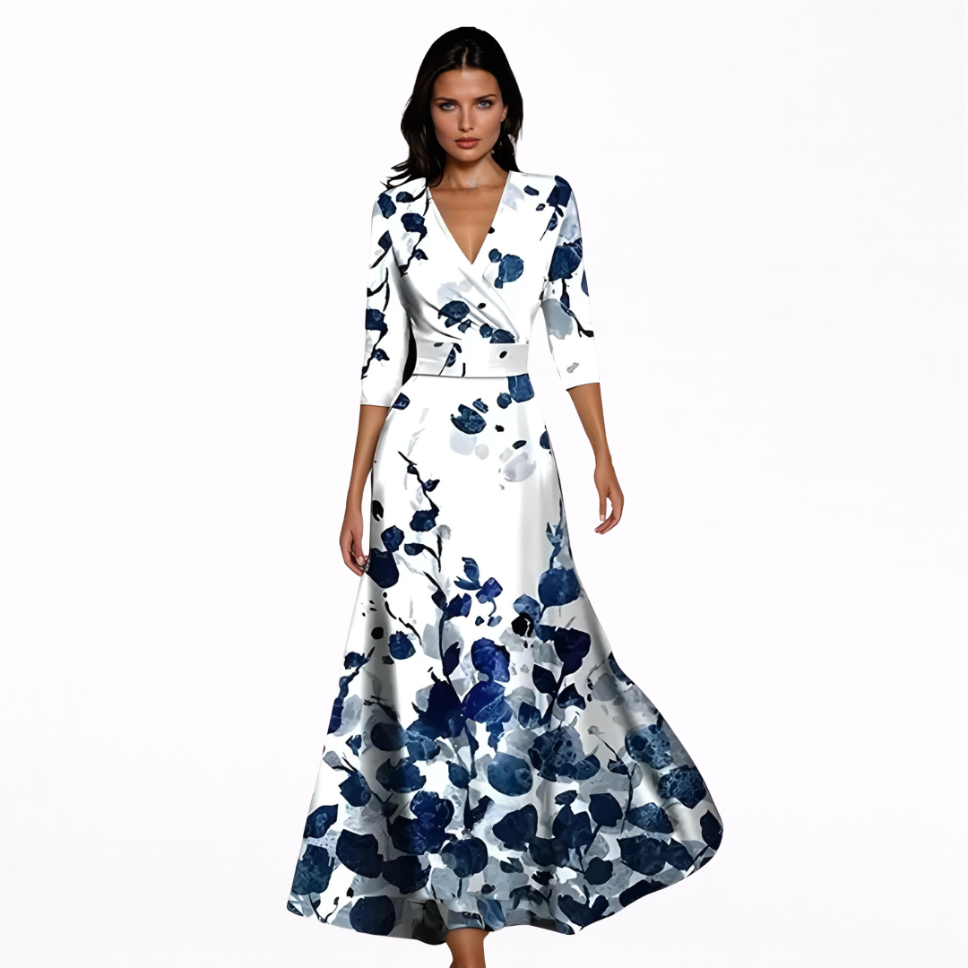 Emilia | Elegante vestido largo floral
