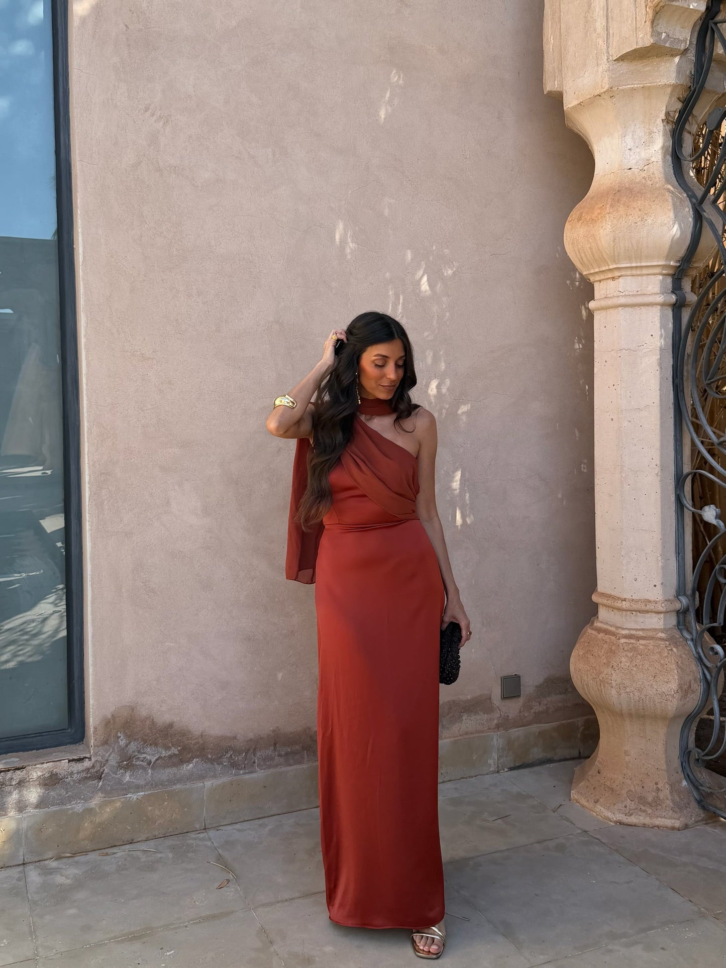 Robe Triana Couleur Terre Cuite