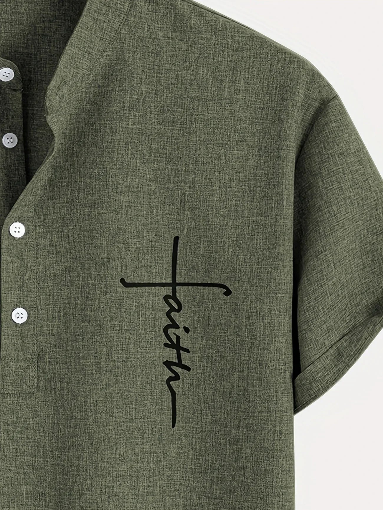 Leblanc | Chemise Élégante à Manches Courtes et Col Montant