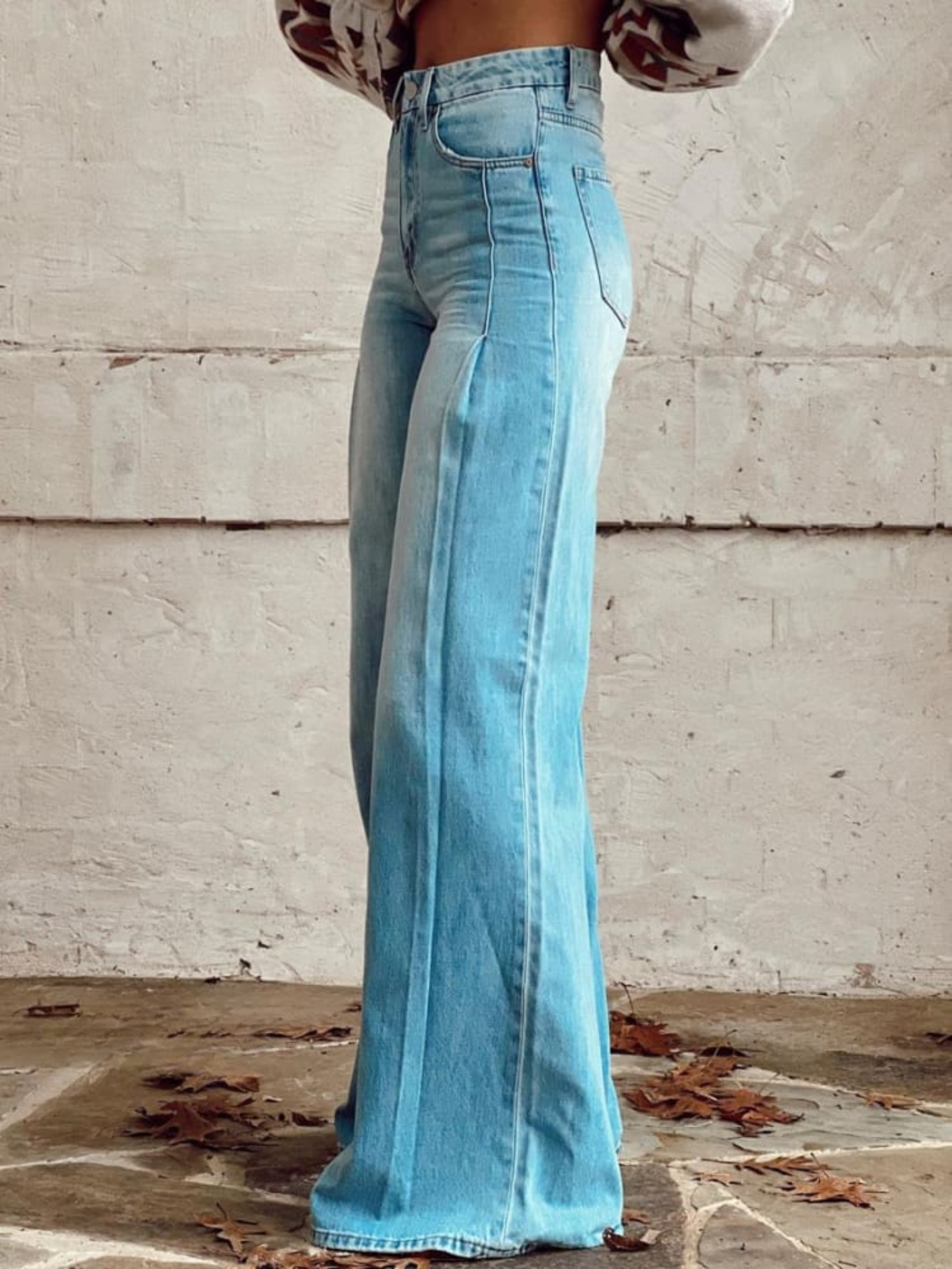 EDITH - Pantalon Décontracté à Jambes Larges