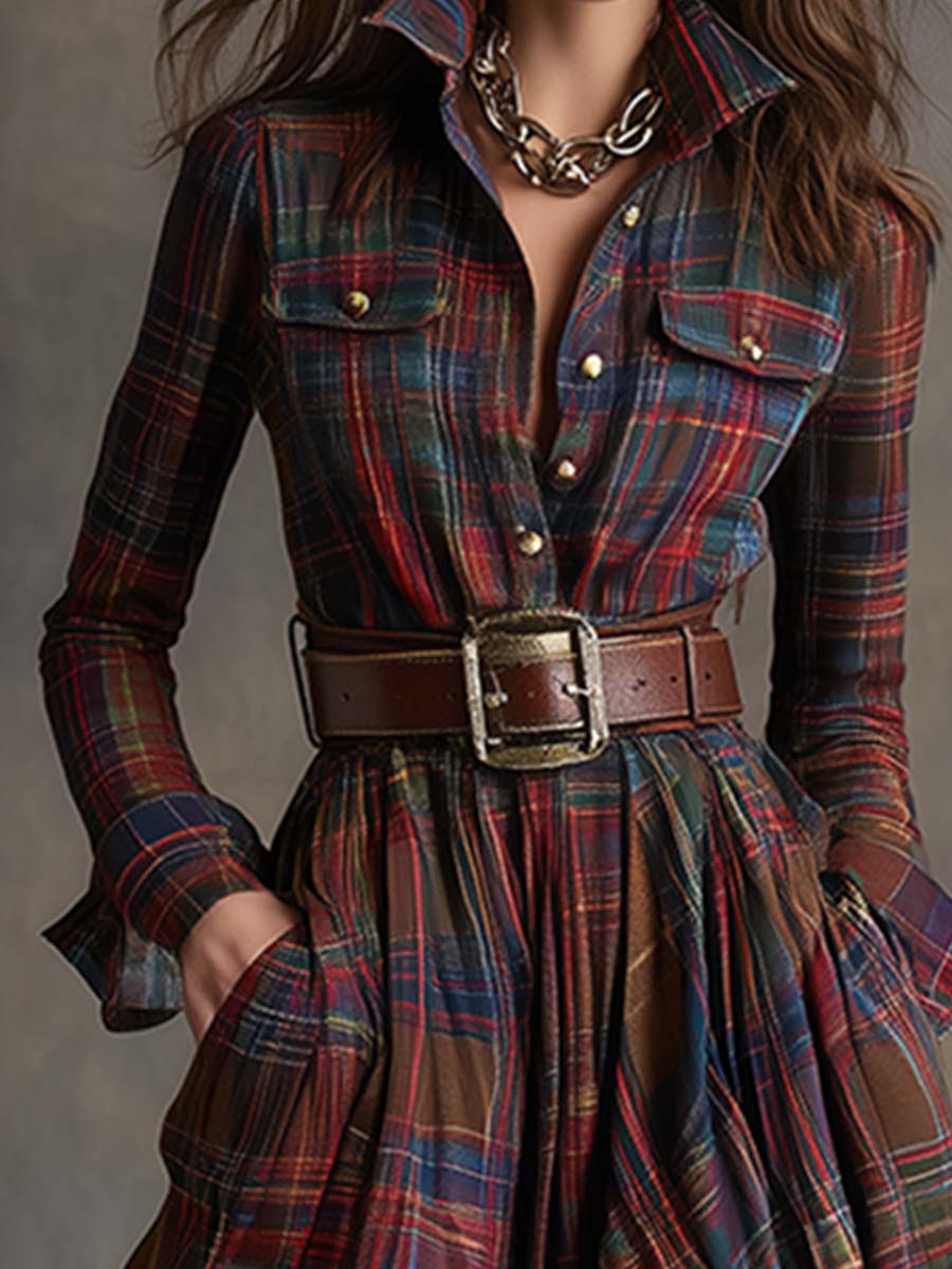 Scarlett | Robe Chemise avec Ceinture