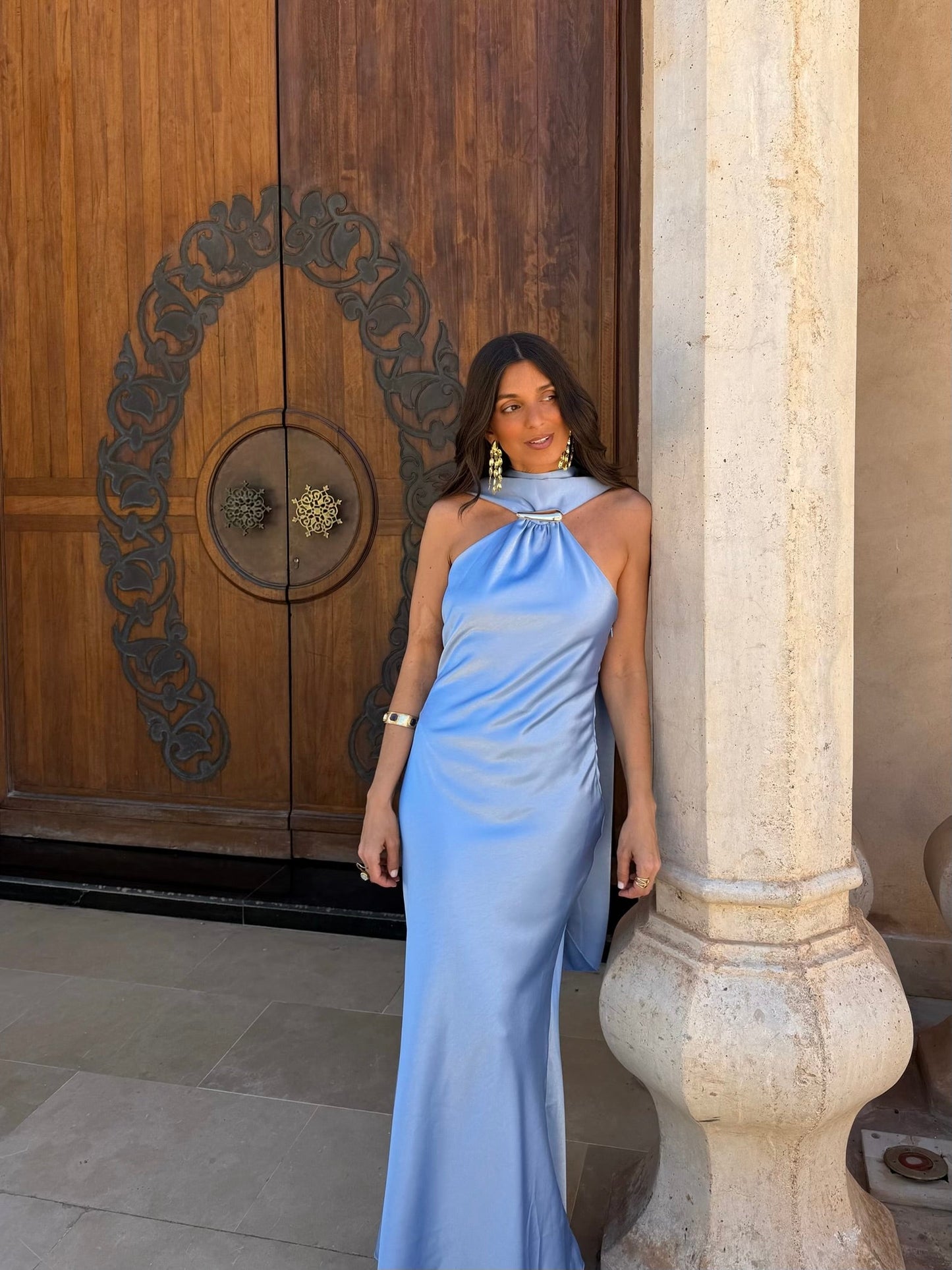 Robe Safira Bleu Ciel