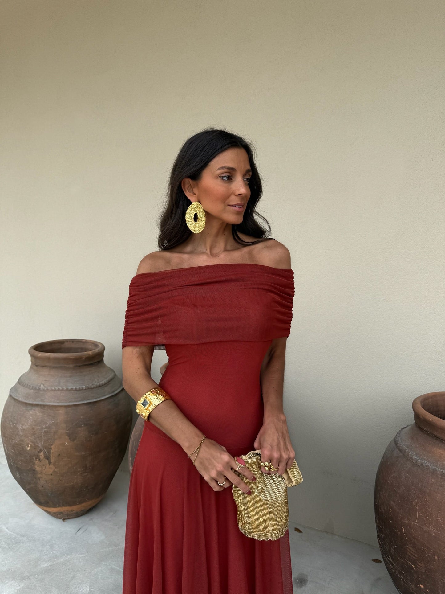 Robe Toledo Couleur Terre Cuite