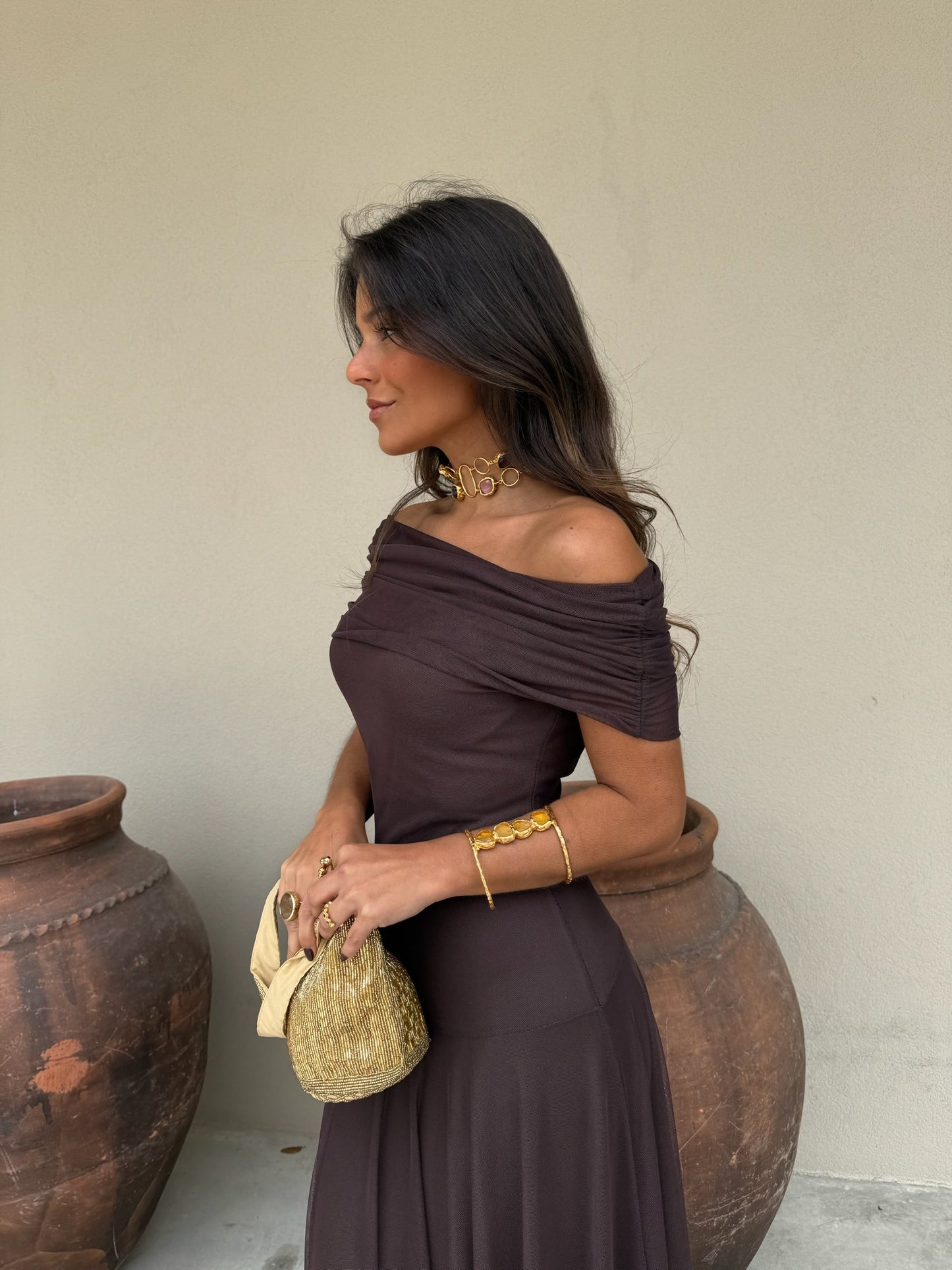 Robe Toledo marron