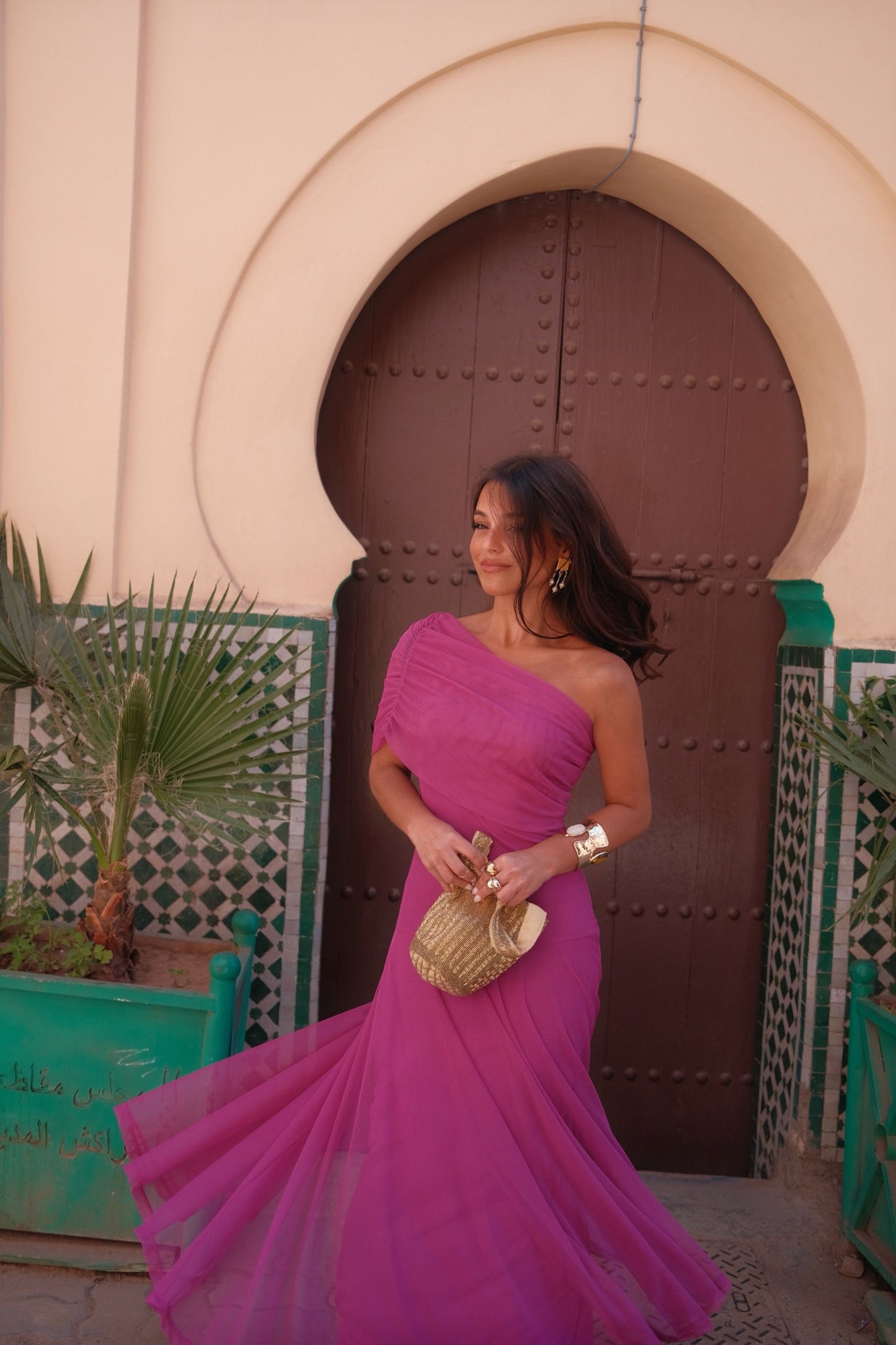 Robe Toledo en Fuchsia