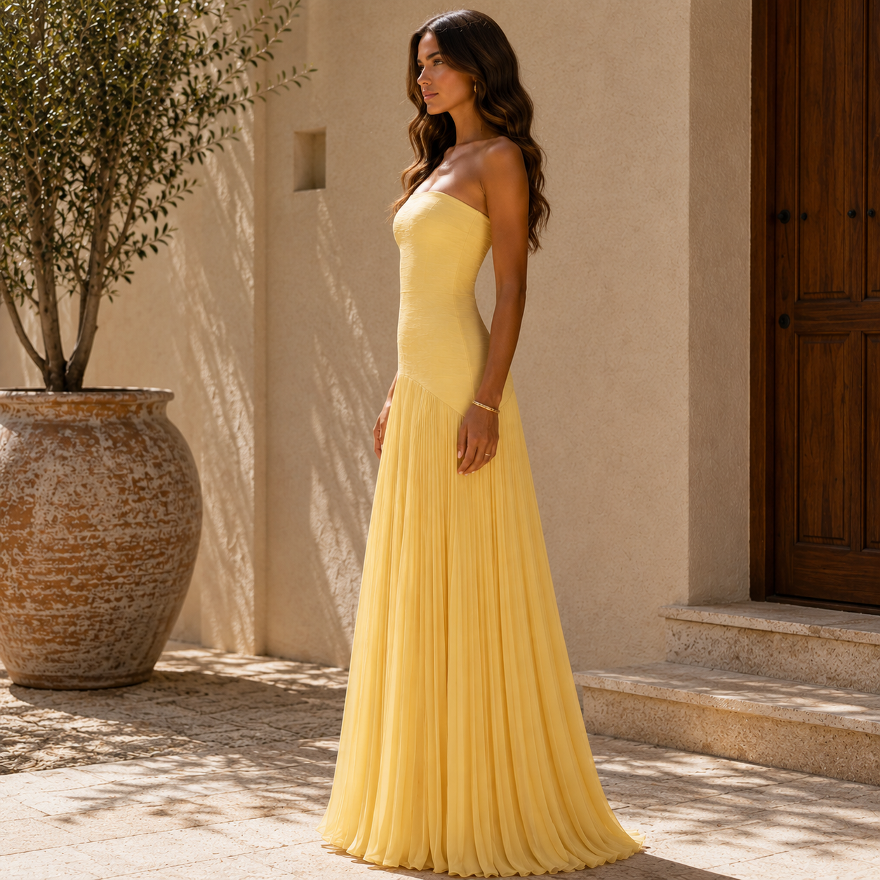 Robe Almudena | Une Élégance Sophistiquée Qui Flatte Délicatement la Silhouette