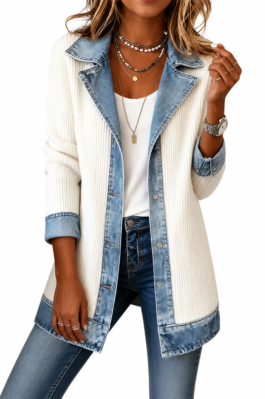 Blazer Emilia en Denim Combiné