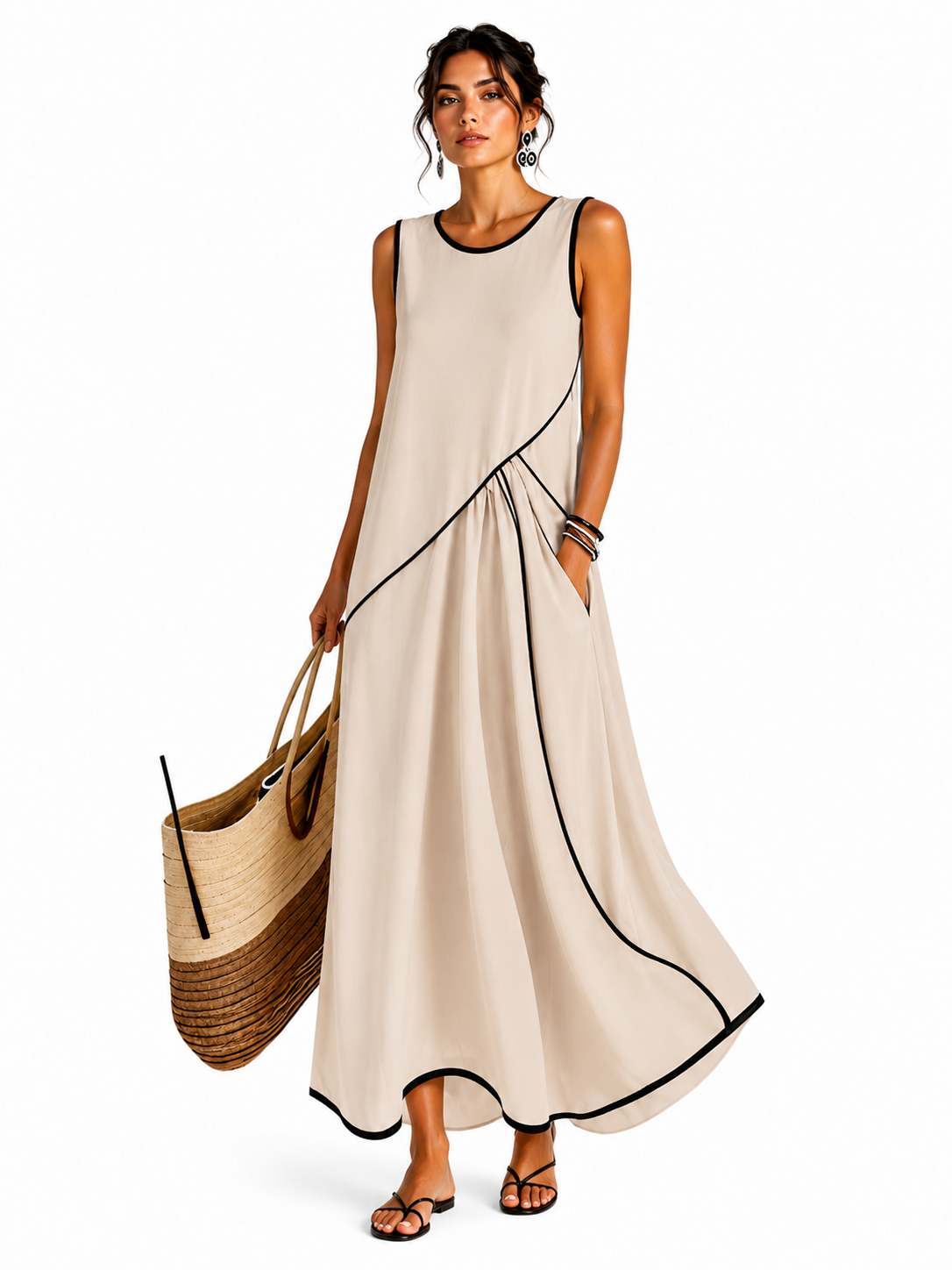 Robe d'Été à Rayures Saige