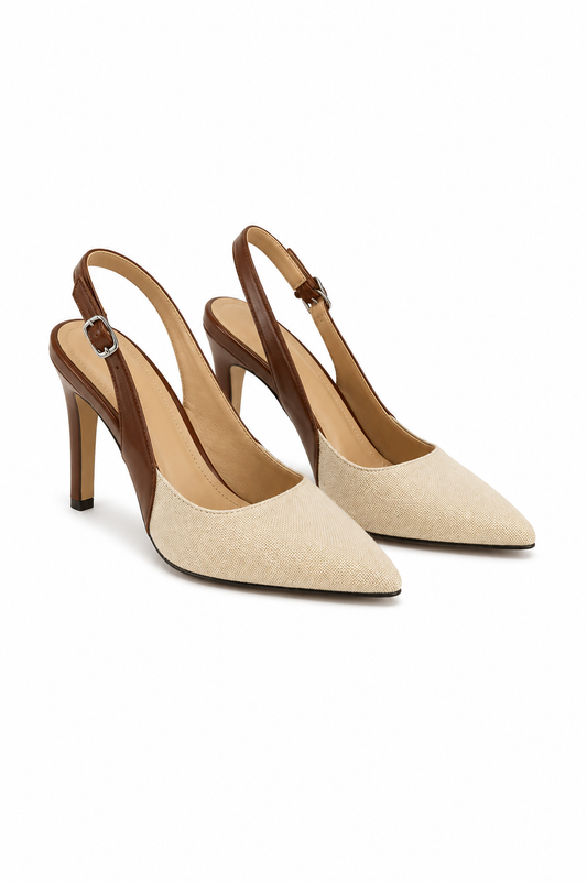 Amaya | Escarpins à Talons Ouverts Avec Détails Contrastés