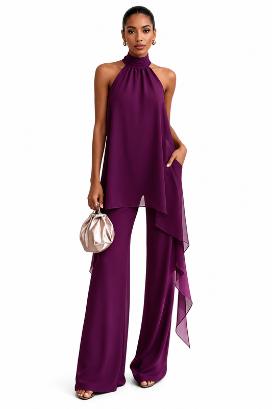 CLARA – Ensemble Élégant à col Halter