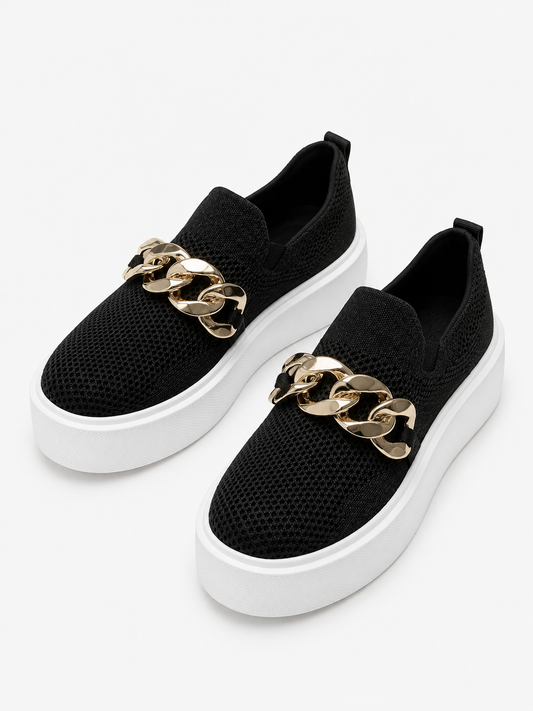Maria - Scarpe con Catena en Métallo