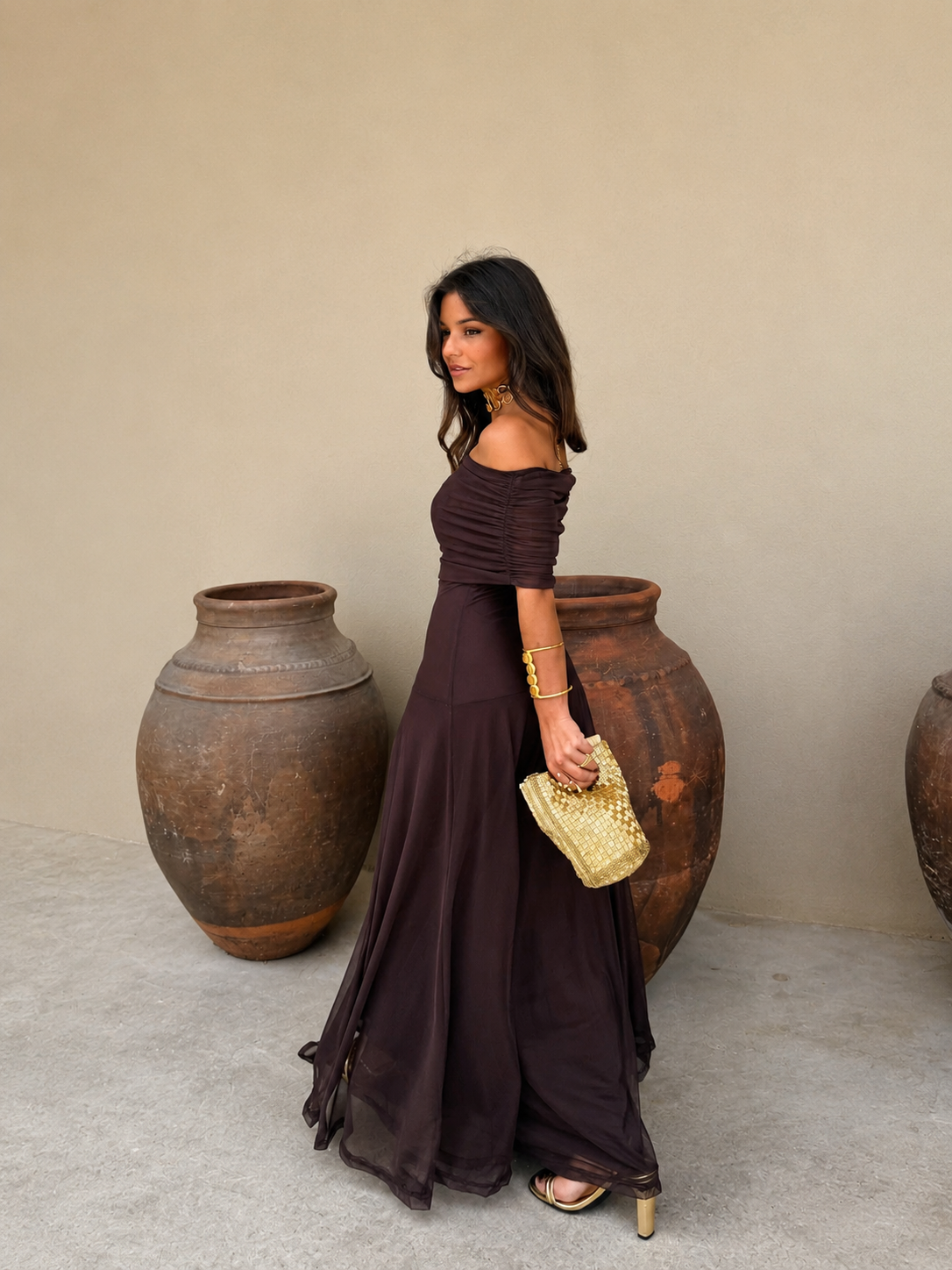 Robe Toledo marron