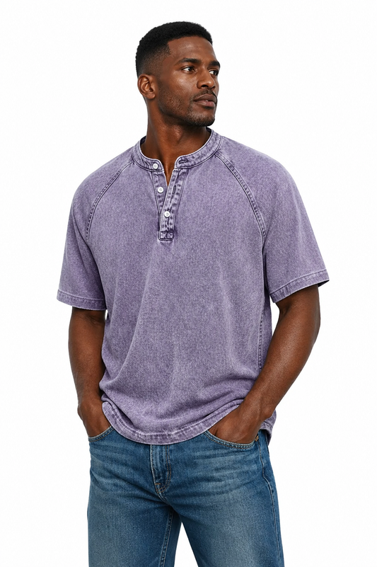 Leblanc | Chemise Vintage à Boutons Pour Homme