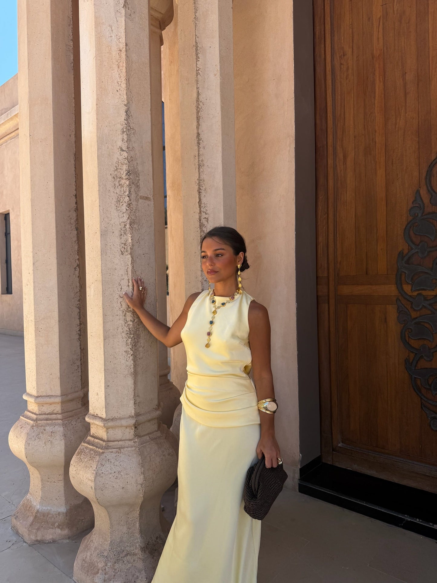 Robe Medina Jaune Clair