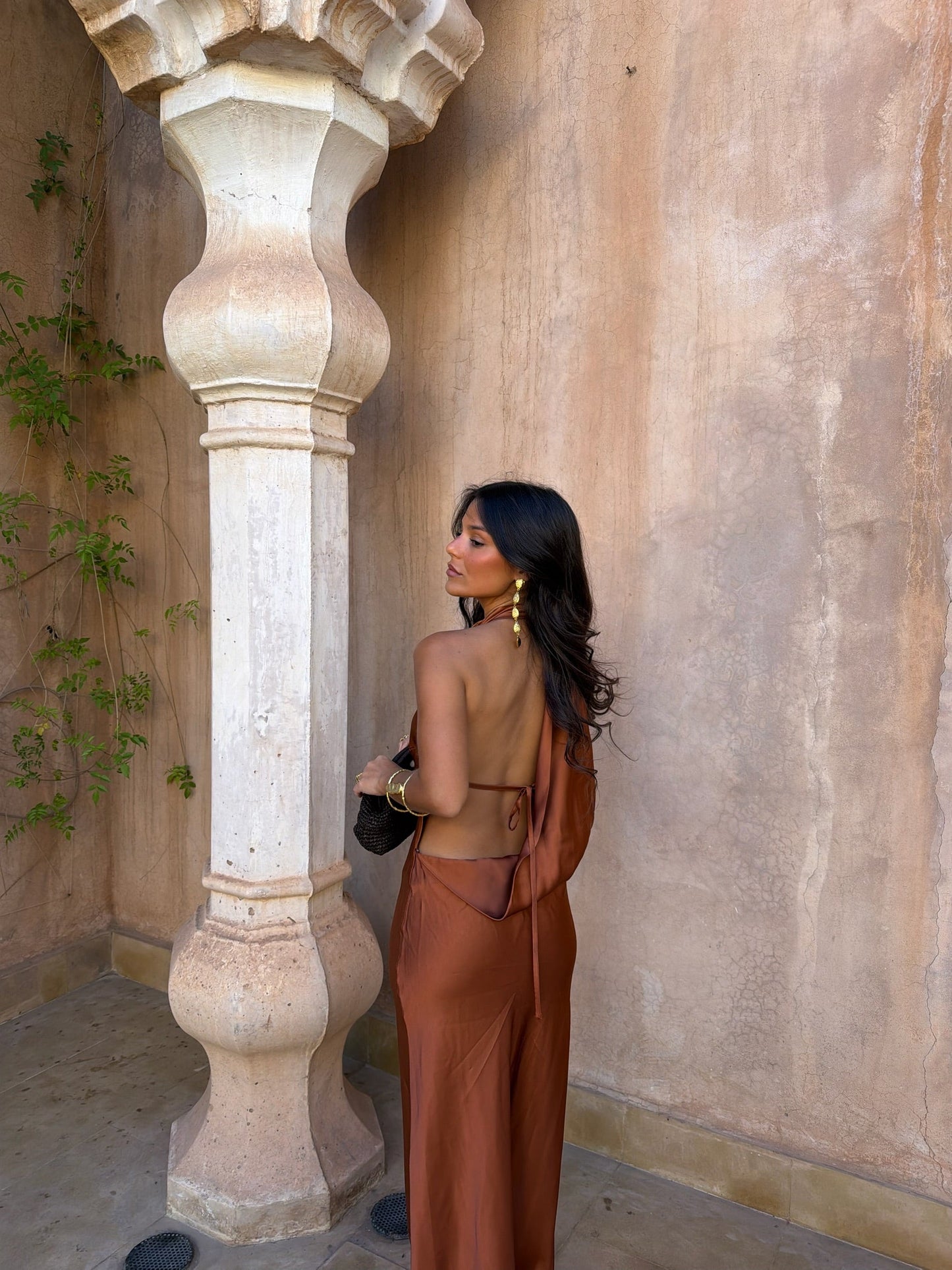 Robe Riad Couleur Terre Cuite