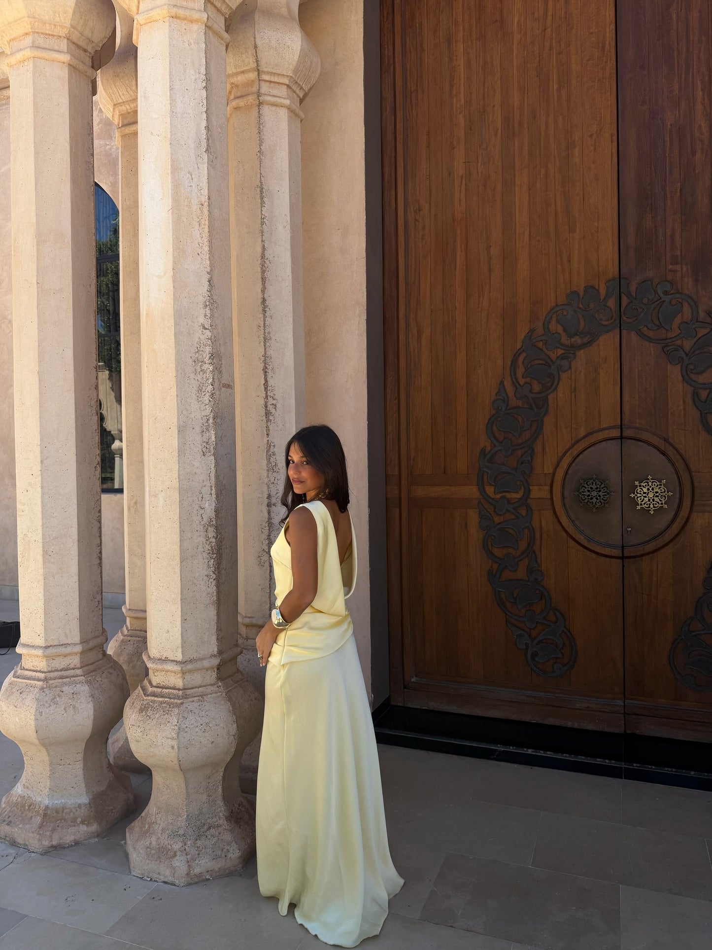 Robe Medina Jaune Clair