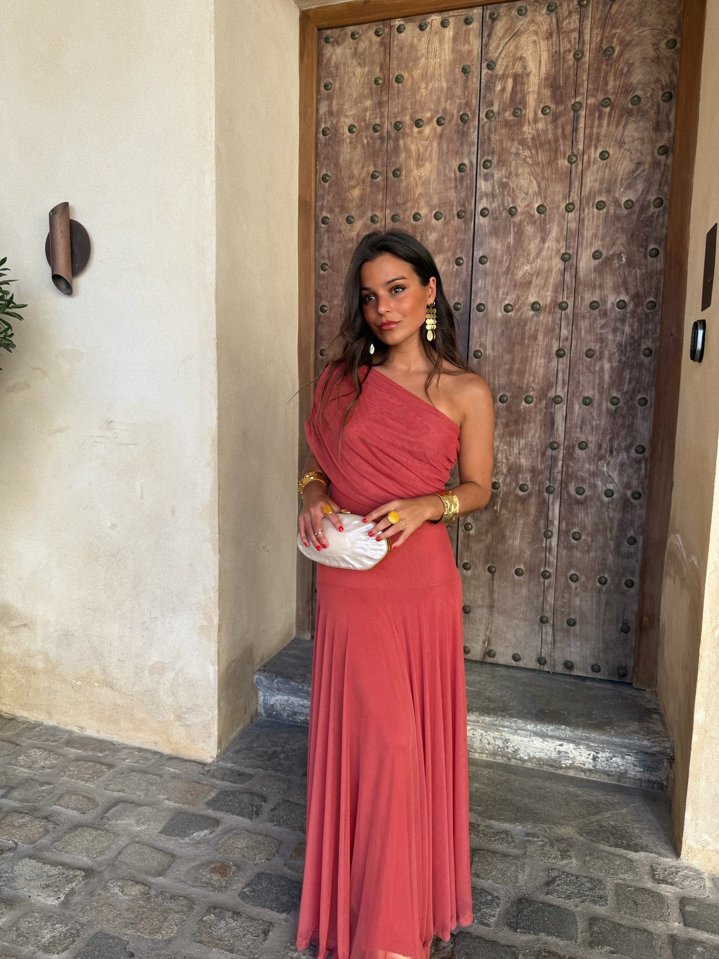 Robe Toledo Couleur Terre Cuite Claire