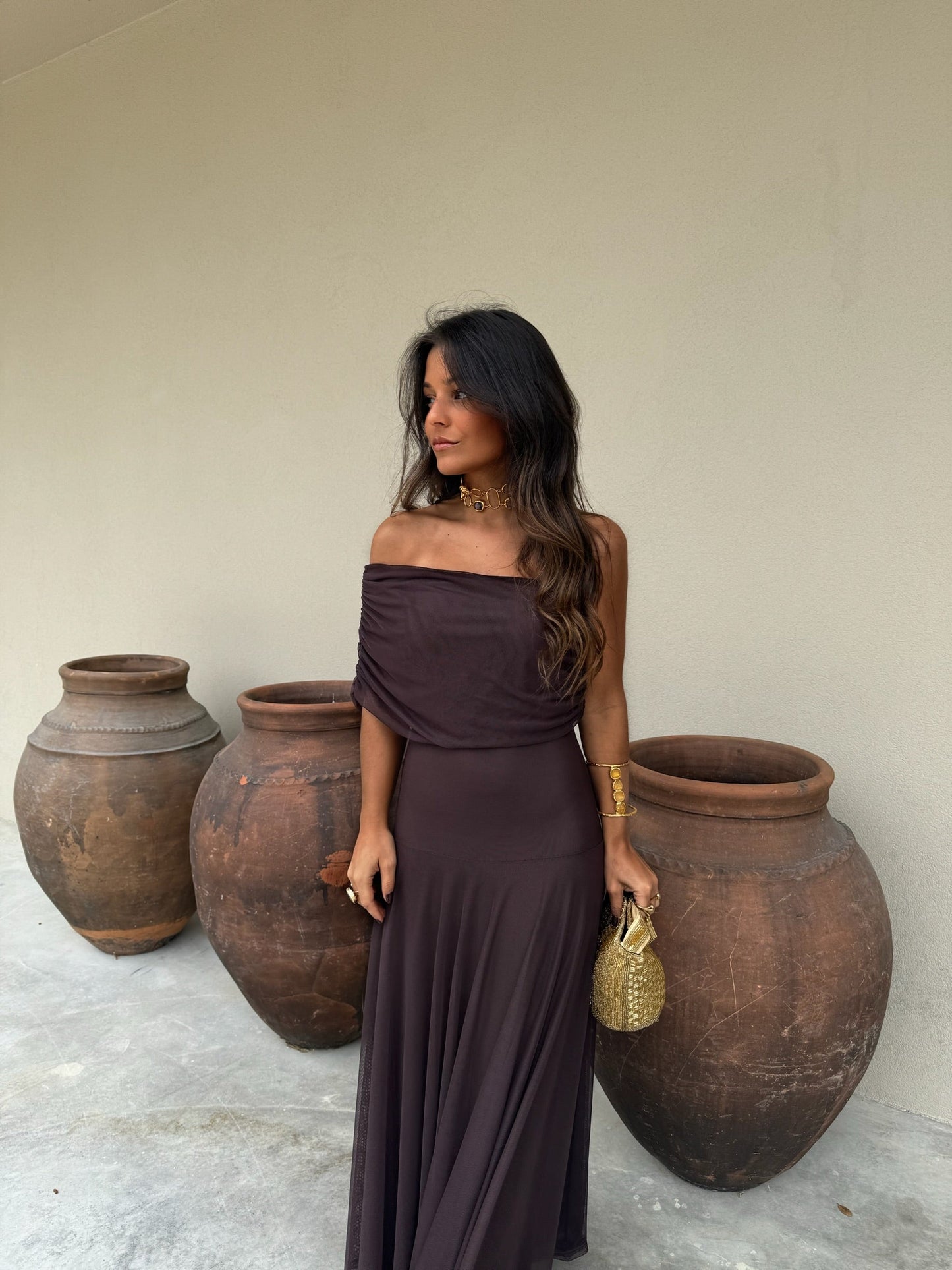 Robe Toledo marron