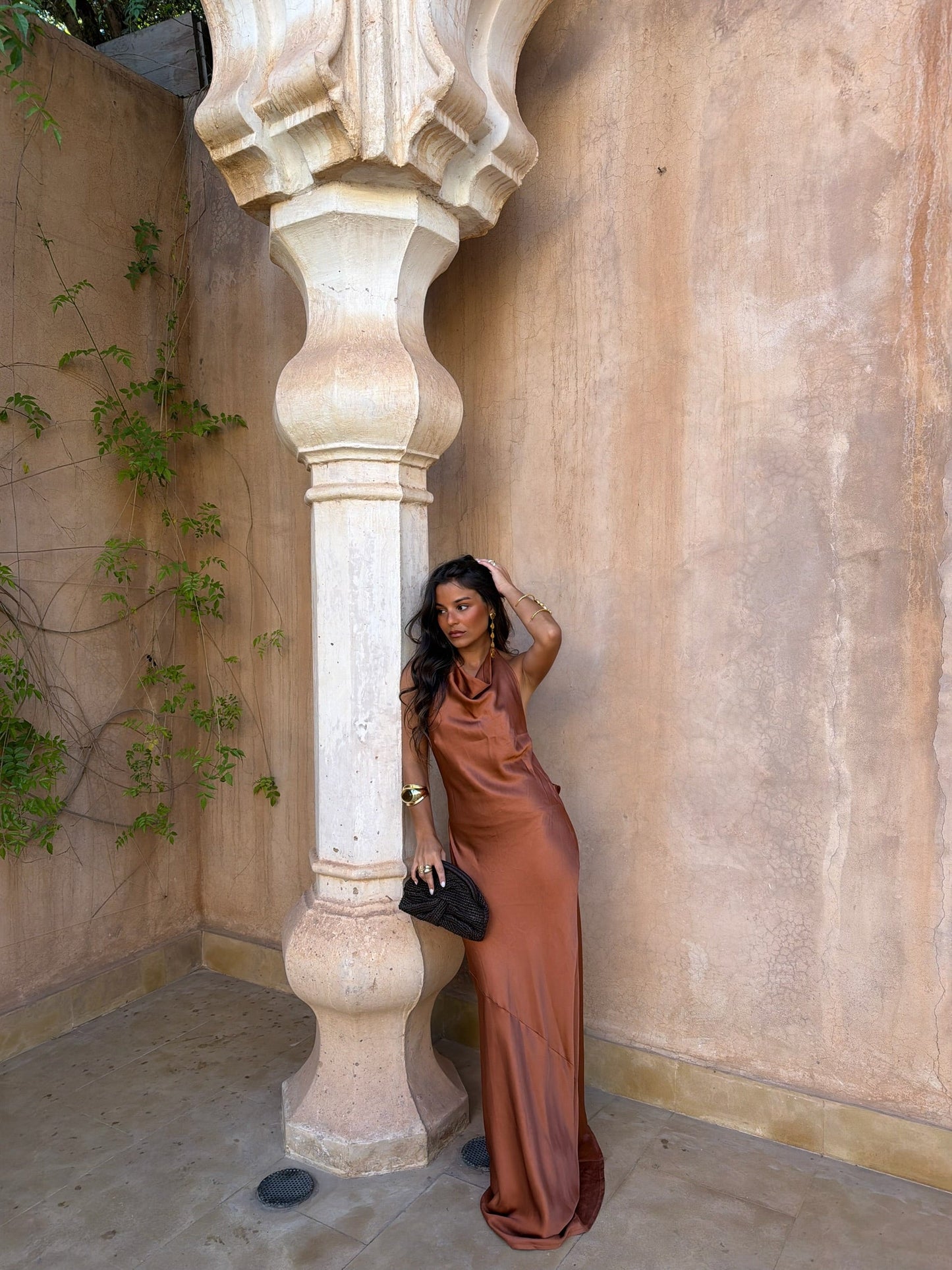 Robe Riad Couleur Terre Cuite