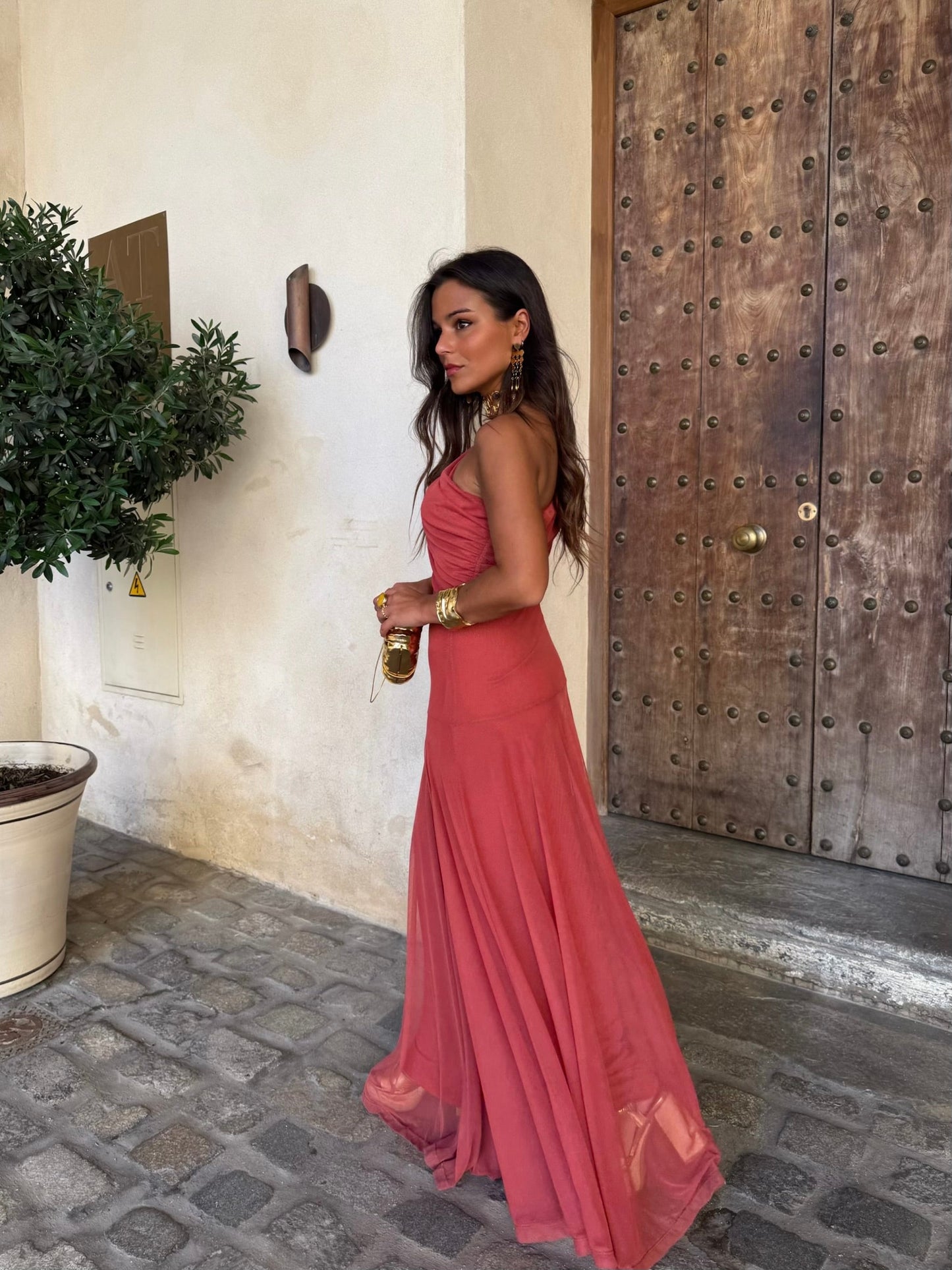 Robe Toledo Couleur Terre Cuite Claire