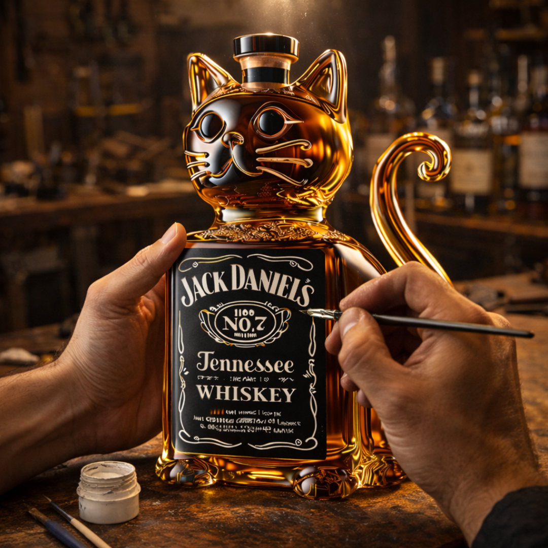 Carafe à whisky | Édition Chat